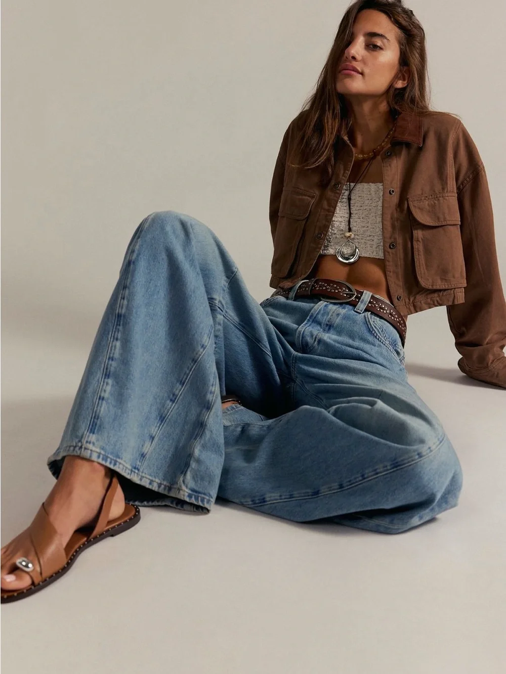 We The Free Eden Slouchy Flare Jeans Size 27 NWT Fast Forward